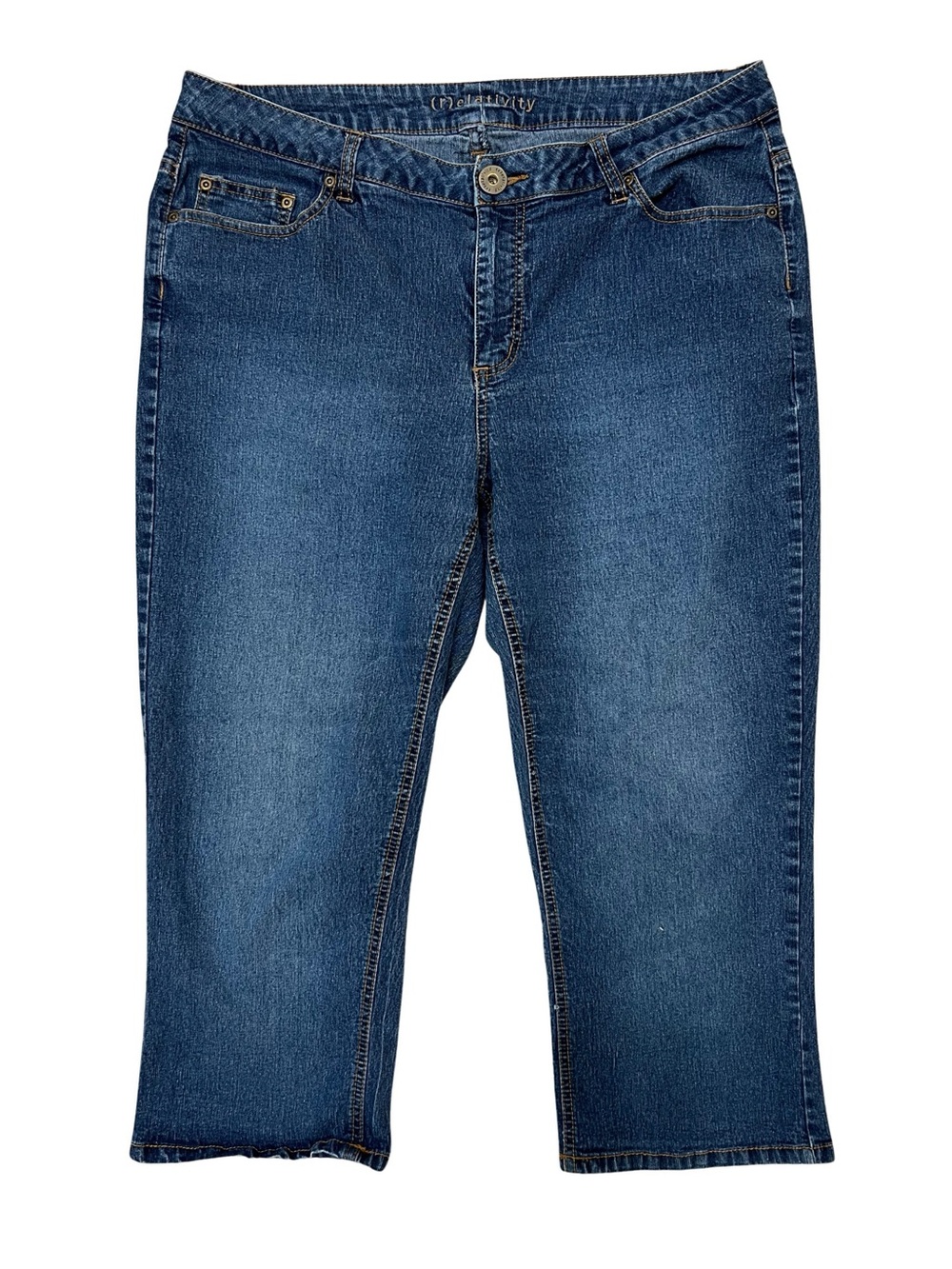 Relativity Capri Jeans Womens Size 16W Stretch Denim
